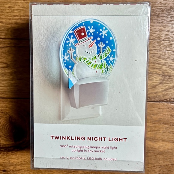 North Pole Trading Co.~ Plug In~Twinkling Night • Snowman • New W/Video - Picture 5 of 12